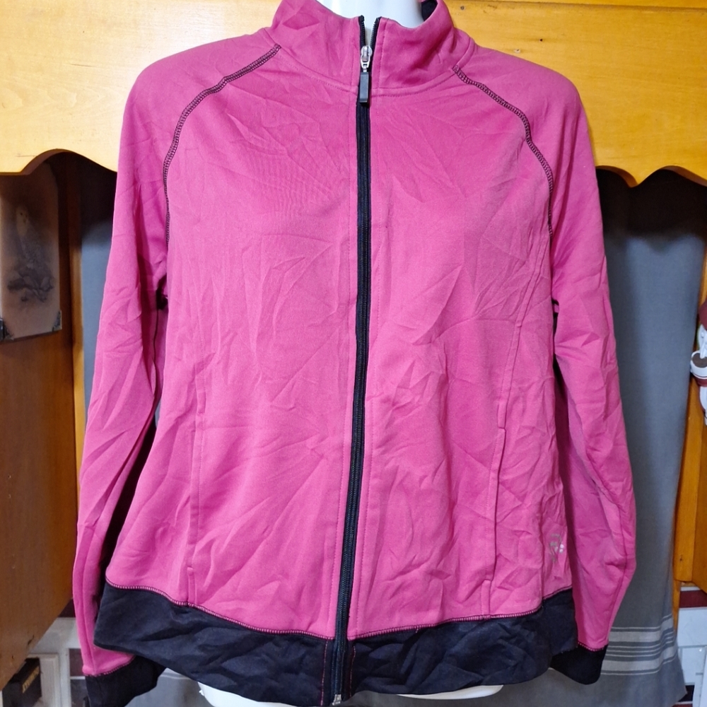 Be Inspired Women's Active Wear Women Size L Jacket Color Pink And Black